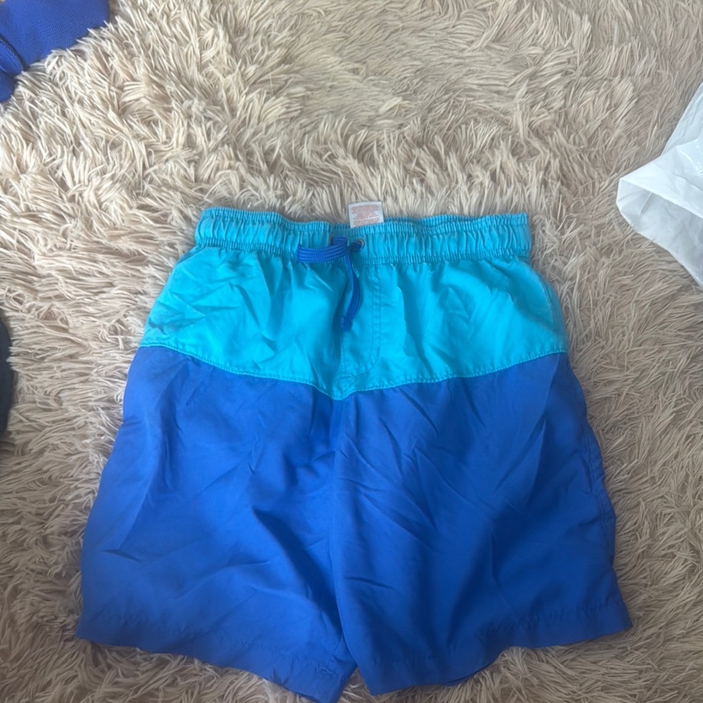 Wonder Nation Kids Swim Trunks - Blue and Teal
